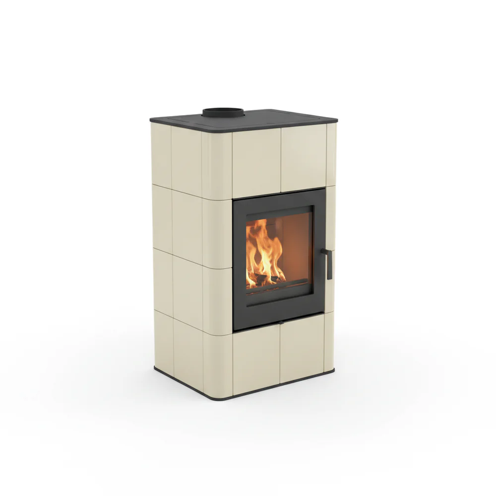 Poêle à bois habillage faïence Chêneau 8 kW