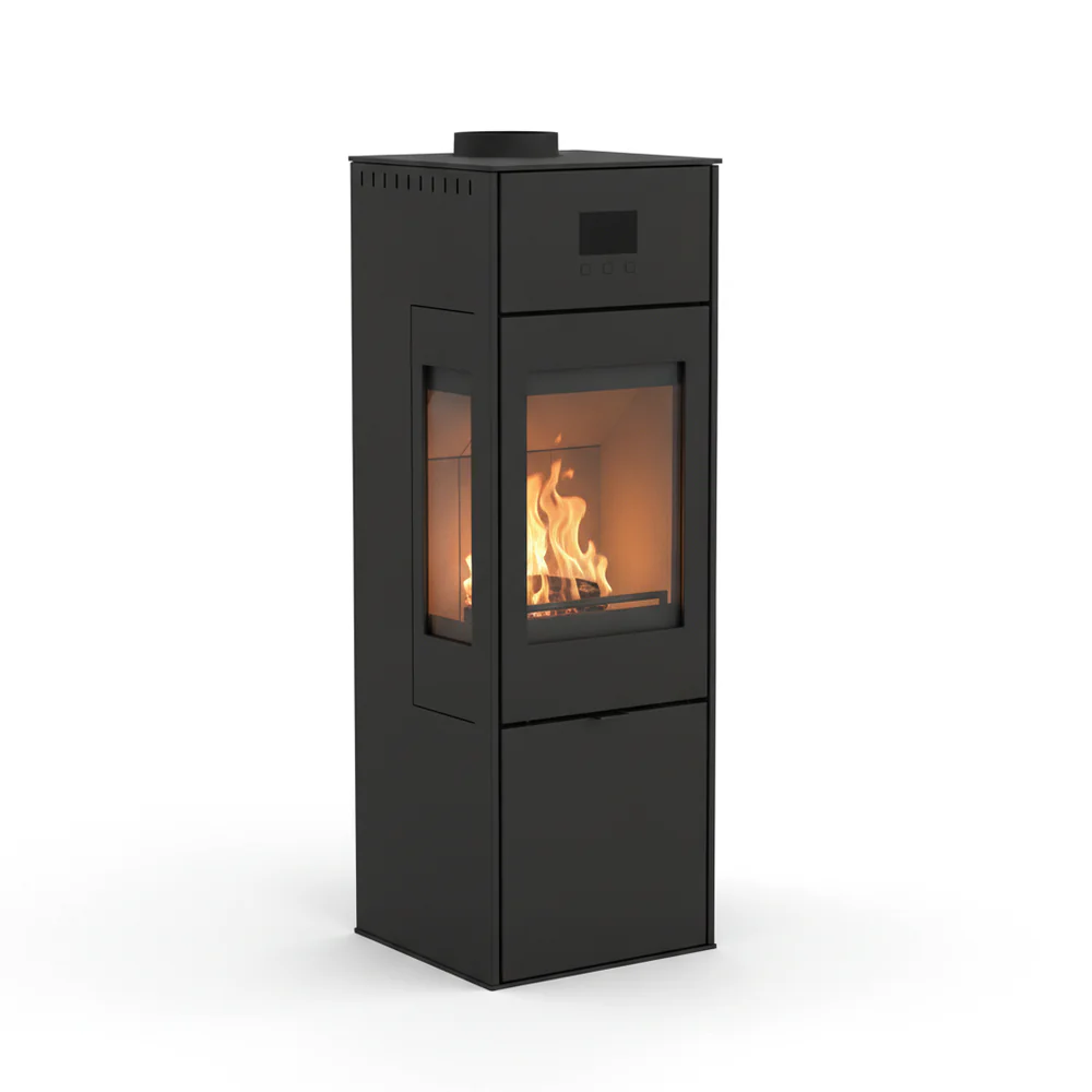 Poêle à bois grande vitre Sarment 7 kW